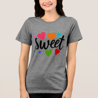söta hjärtan t shirt