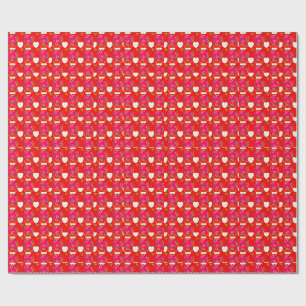 Söta Hjärtans Mönster Presentpapper
