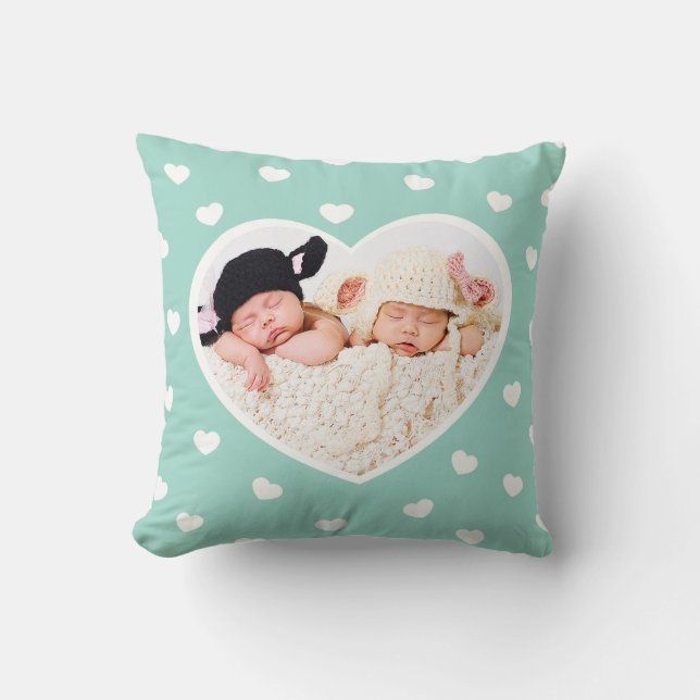 Söta hörn, Anpassningsbar Foto Pillow / Mint Kudde (Framsida)
