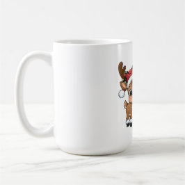 Söta höstens renar & snömannen kaffemugg