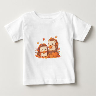 Söta höstigelkottar – Kawaii höstskogsdjur T Shirt
