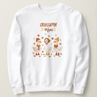 Söta höststämningar Gäss | Mysiga höstgäss & blad T Shirt
