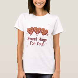 Söta Hugs åt dig - Cute Valentine Day T-Shirt