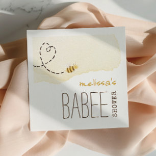 Söta Humla Babee Shower Napkins Pappersservett