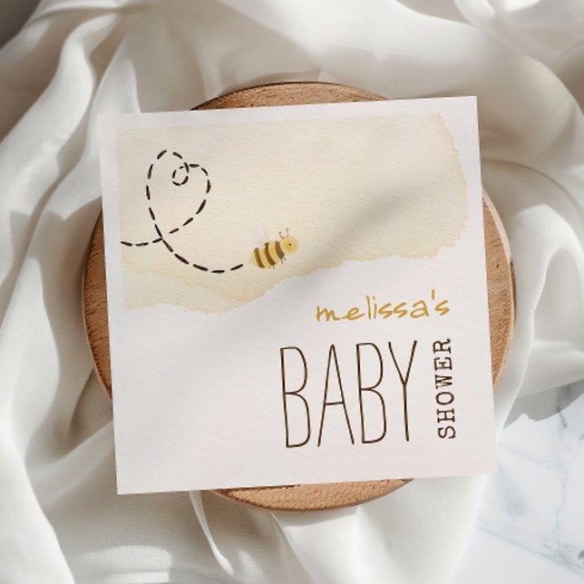 Söta Humla babyskor Napkins Pappersservett (Skapare uppladdad)