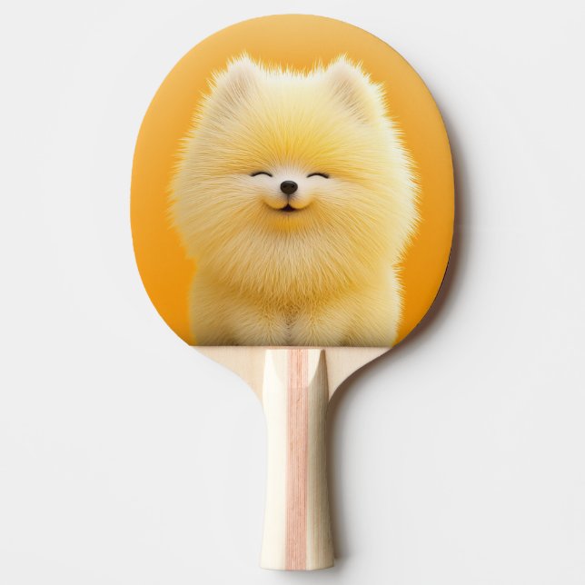 Söta Hund Furry Vän Design Ping Pong Paddle Pingisracket (Framsidan)