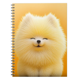 Söta Hund Furry Vän Designar Spiralanteckningsbok Anteckningsbok