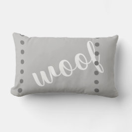 Söta hundälskare, citattkudde grått och vitt lumbarkudde