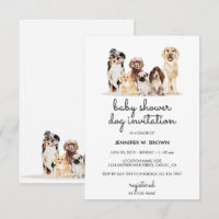 Söta hundvalpar baby shower