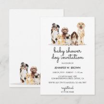 Söta hundvalpar baby shower