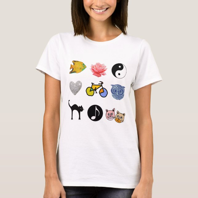 Söta idéer för flickor tee shirt (Framsida)