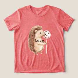 Söta Igelkottshjärta Kärlek T Shirt