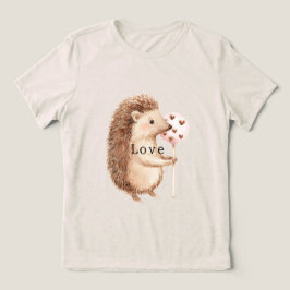 Söta Igelkottshjärten Kärlek T Shirt