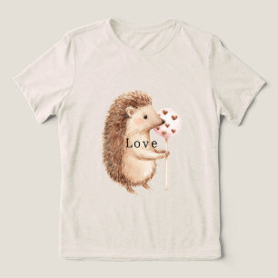 Söta Igelkottshjärten Kärlek T Shirt