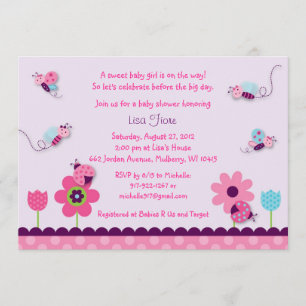 Söta inbjudningar för babykrypbaby shower