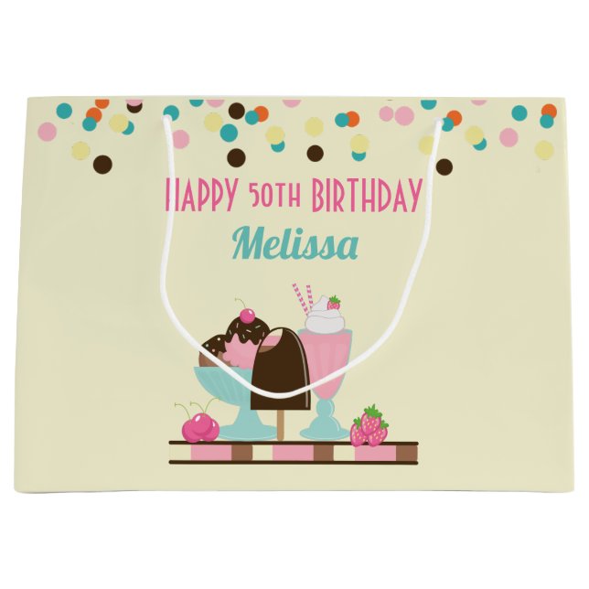 Söta isgrädden Sundae och jordgubbsFlyt (Framsidan)