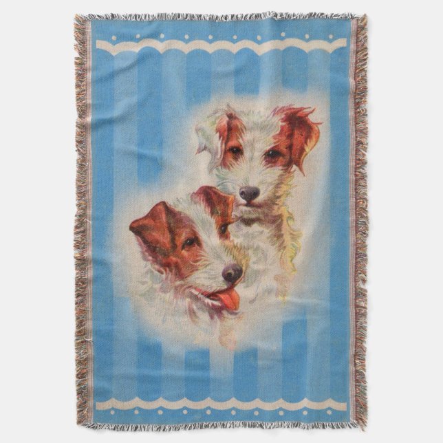 SÖTA Jack Russell terrier Filt (Framsidan Vertikal)