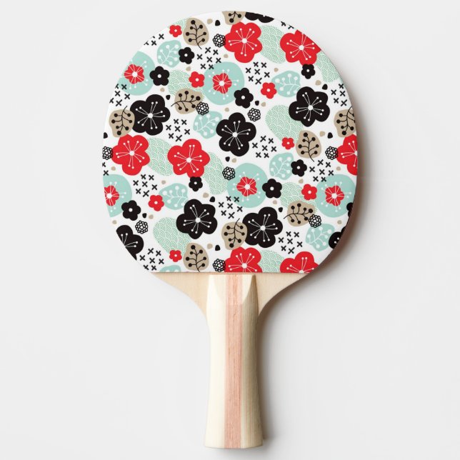 Söta japanska mönsterdesigner pingisracket (Framsidan)