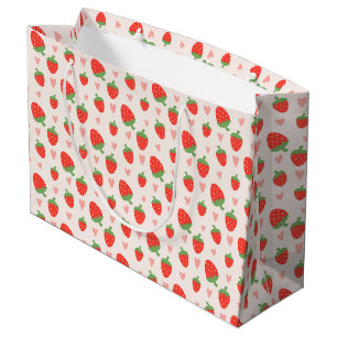 Söta jordgubbar och örter Large Gift Bag