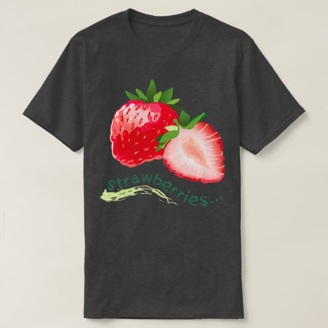 Söta jordgubbar t shirt (Design framsida)