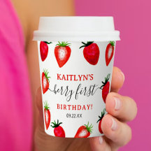Söta jordgubbsberry - första födelsedag