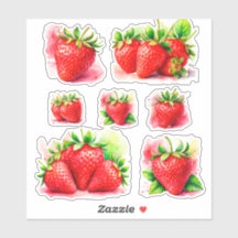 Söta Jordgubbsdekaler – Sött och Saftigt Frukt