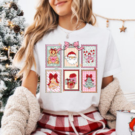 Söta jul Coquette ramar T Shirt