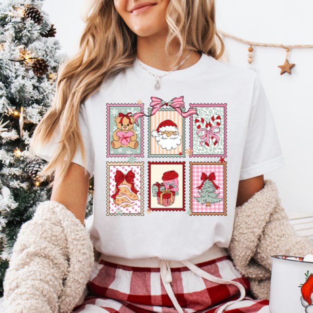 Söta jul Coquette ramar T Shirt (Skapare uppladdad)