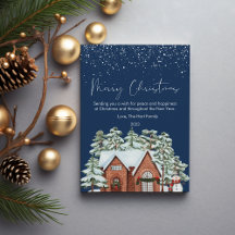 Söta jul cozy hus och snöflinga lägenhet