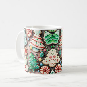 Söta jul- och nyårs sötsakskakor kaffemugg