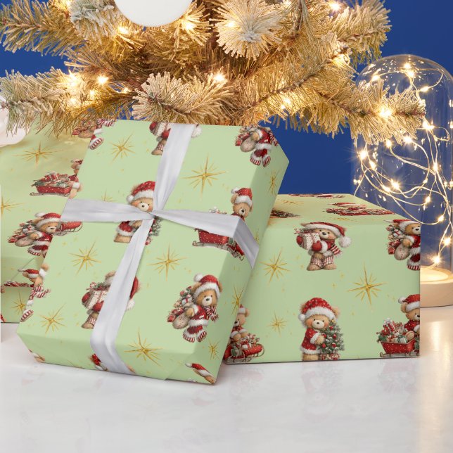 Söta julbjörnar presentpapper (Helgdagar)