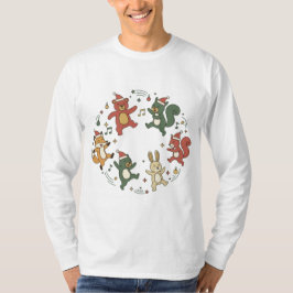 Söta juldjur som dansar t shirt
