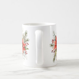 Söta juldjursillustrationer kaffemugg