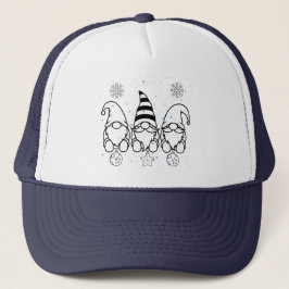 Söta julgnomar juldesign.  keps