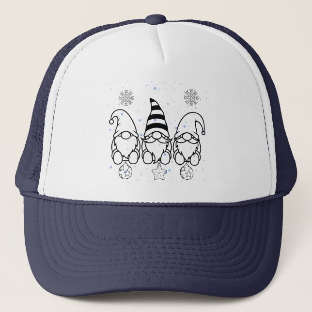 Söta julgnomar juldesign.  keps (Framsida)