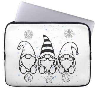 Söta julgnomar juldesign. laptop fodral