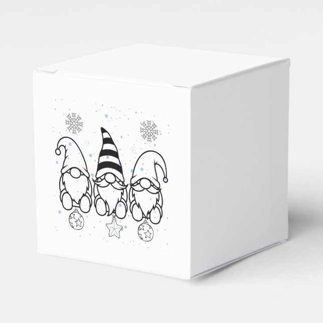 Söta julgnomar juldesign.  presentaskar (Framsidan Sidan)