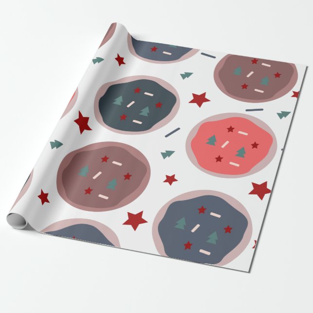 Söta julgodiskakor Spinkles Bakery Söt Presentpapper (Utrullad)