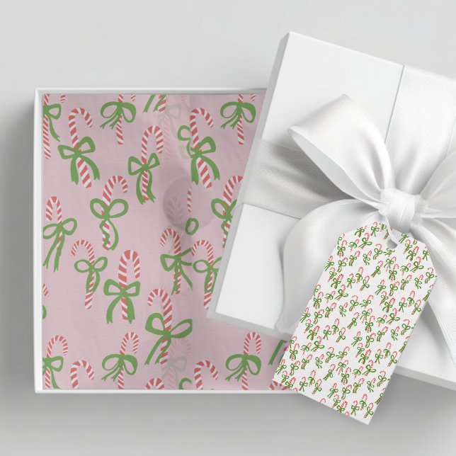 Söta julgodisstavar Xmas Högtid Presentetikett (Cute Christmas Candy Canes Xmas Holiday Gift Tags
)