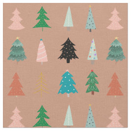 Söta Julgranar rosa grönt blue punkter söta Tyg