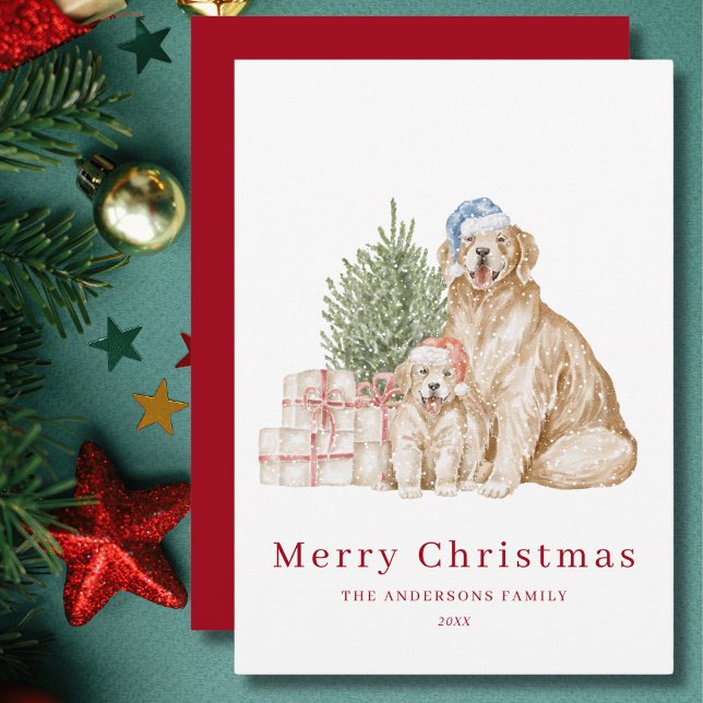Söta julhundar jul julkort (Skapare uppladdad)