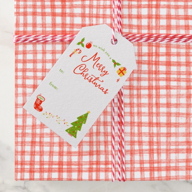 Söta julikoner ANPASSAT FRÅN Till Högtid Presentetikett (Cute Christmas Icons CUSTOM TO FROM Holiday Gift Tags
)