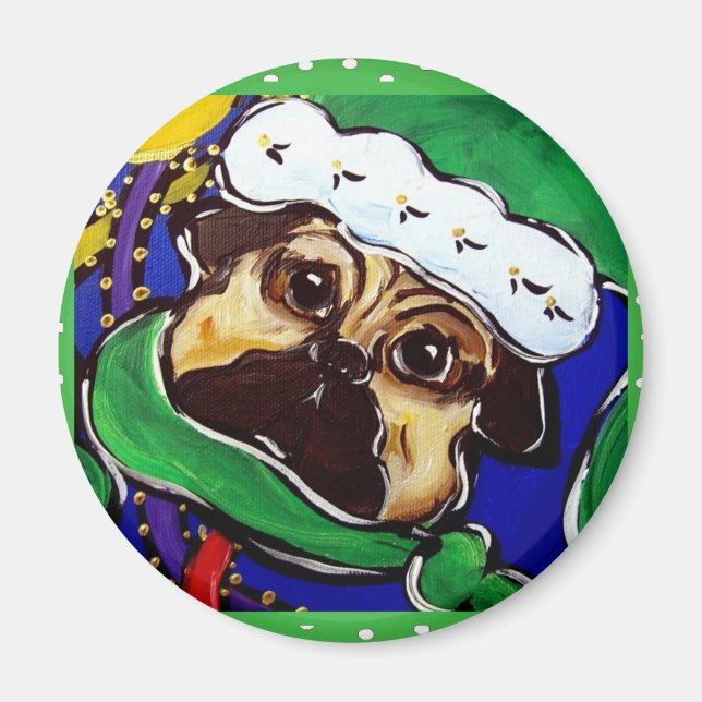 Söta julpugsar magnet (Framsidan)