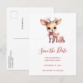 Söta julrenar med högtidspresenter meddelande vykort