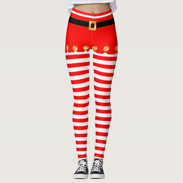 Söta julstrumpor leggings (Framsida)