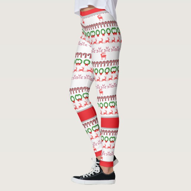 Söta julstrumpor leggings (Vänster)