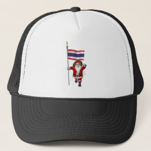 Söta Jultomten med Flagga Thailand Truckerkeps