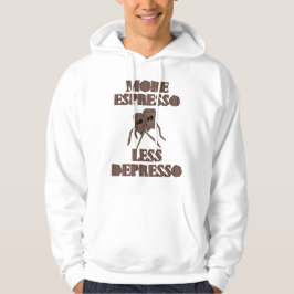 Söta kaffekoppar Rolig kaffeläkare typografi Hoodie