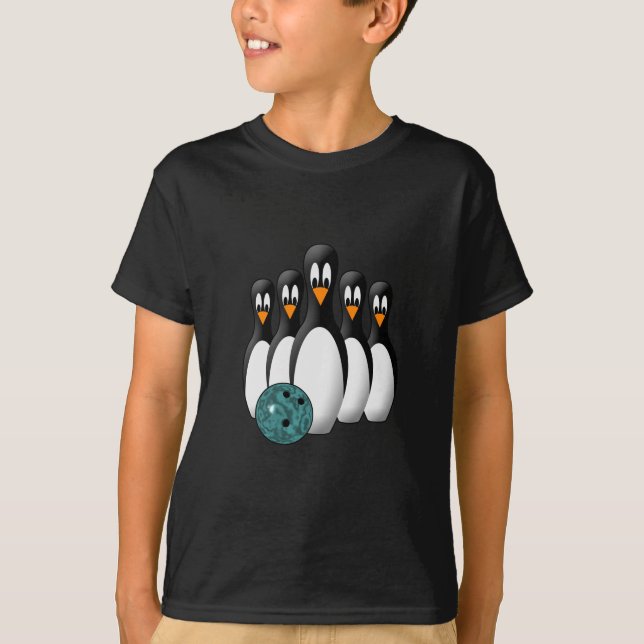 Söta kägelpenguiner t shirt (Framsida)