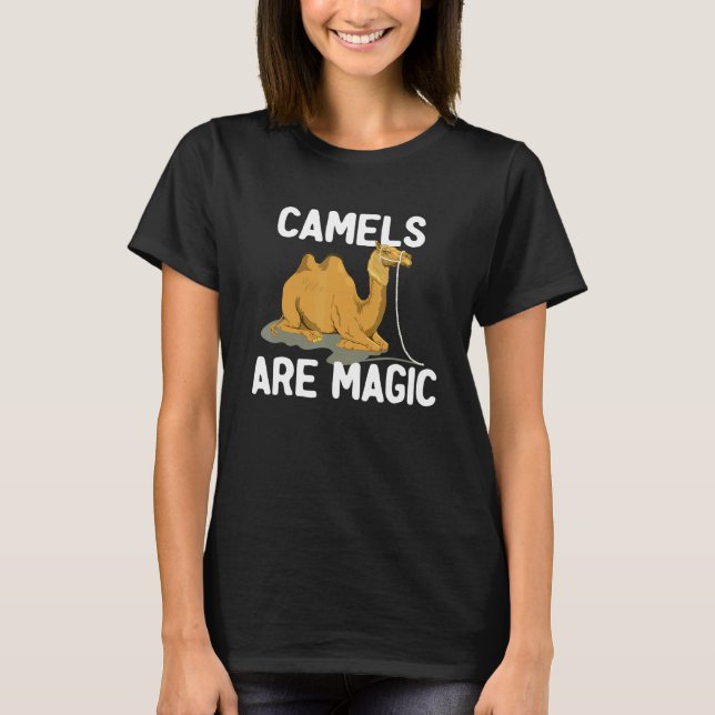 Söta Kameler Kameler Är Magiska Djur Kamel Barn T Shirt (Framsida)
